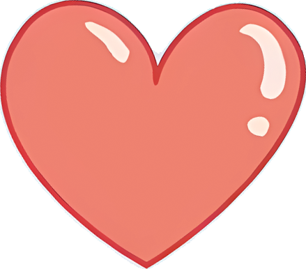 Heart beating to indicate love between them