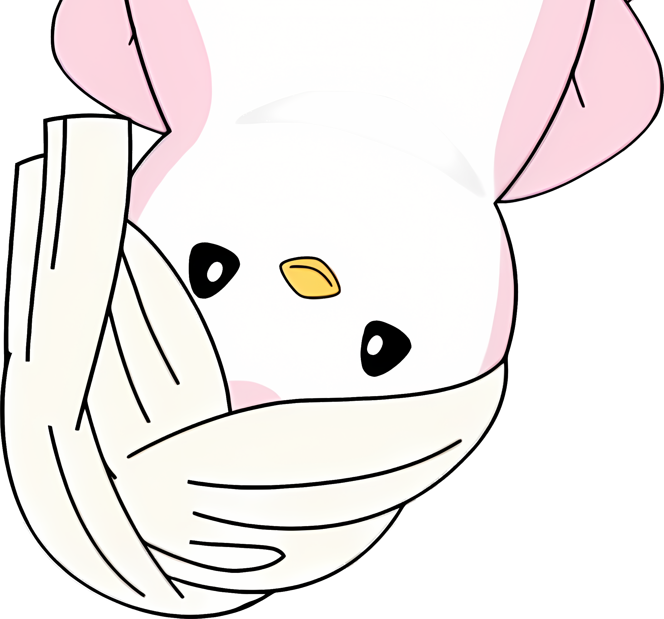 Polly with a towel on it's head